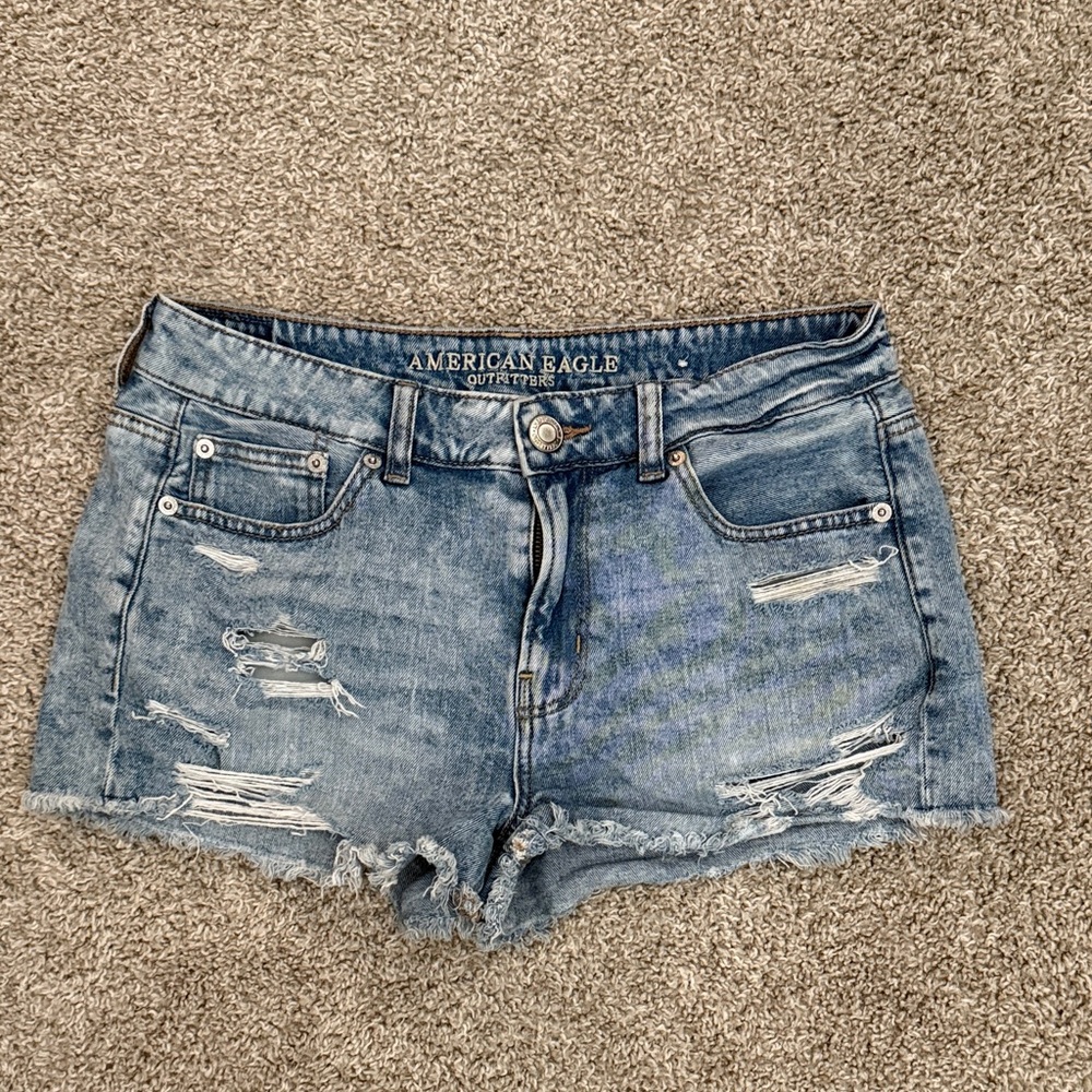 American Eagle Outfitters Light Blue Jean Shorts